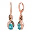 Le Vian Zircon Earrings 3/8 ct tw Diamonds 14K Strawberry Gold