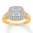 Diamond Engagement Ring 7/8 ct tw 14K Two-Tone Gold