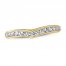 Diamond Contour Ring 1/3 ct tw Round-cut 14K Yellow Gold