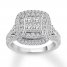 Diamond Engagement Ring 1-5/8 ct tw 14K White Gold