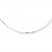 Box Chain Necklace 10K White Gold 18" Length