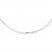 Box Chain Necklace 10K White Gold 18" Length
