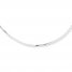 Box Chain Necklace 10K White Gold 18" Length