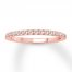 Diamond Wedding Band 1/4 ct tw Round-cut 14K Rose Gold