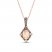 Le Vian Diamond & Opal Necklace 1/6 ct tw Diamonds 14K Strawberry Gold 18"