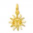 Sun Charm 14K Yellow Gold