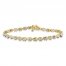 Diamond Bracelet 1 ct tw Round-Cut 10K Yellow Gold