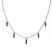 Black Diamond Choker Necklace 1/6 ct tw 10K Rose Gold