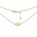 Oval Disc Choker Necklace 14K Yellow Gold
