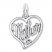 Mother Heart Charm Sterling Silver