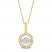 Unstoppable Love Diamond Necklace 1./4 ct tw 10K Yellow Gold 19"