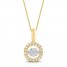 Unstoppable Love Diamond Necklace 1./4 ct tw 10K Yellow Gold 19"