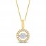 Unstoppable Love Diamond Necklace 1./4 ct tw 10K Yellow Gold 19"