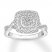 Diamond Engagement Ring 3/4 ct tw 10K White Gold