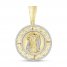 Men's Diamond Christ Pendant 1/2 ct tw Round-cut 10K Yellow Gold