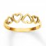 Hearts Ring 14K Yellow Gold