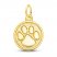 Paw Print Charm 14K Yellow Gold