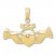 Claddagh Charm 14K Yellow Gold