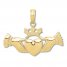 Claddagh Charm 14K Yellow Gold