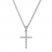 Diamond Cross Necklace 1/4 ct tw Round-cut 10K White Gold