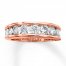 Diamond Wedding Band 1-1/2 ct tw Round-cut 14K Rose Gold