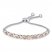 Bolo Bracelet Diamond Accents Sterling Silver/10K Gold