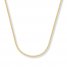 Wheat Chain Necklace 14K Yellow Gold 30" Length