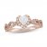 Neil Lane Diamond Engagement Ring 7/8 ct tw Heart/Round-Cut 14K Rose Gold