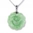 Jade Necklace Sterling Silver