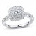 Diamond Engagement Ring 3/4 ct tw Round-cut 10K White Gold