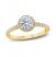 Diamond Engagement Ring 7/8 ct tw Round-cut 14K Yellow Gold