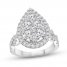 Multi-Diamond Engagement Ring 2 ct tw Round-cut 14K White Gold