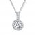 Previously Owned Leo Diamond Necklace 5/8 ct tw Diamonds 14K White Gold