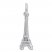 Eiffel Tower Charm Sterling Silver