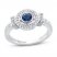 Le Vian Sapphire Ring 3/8 ct tw Diamonds 14K Vanilla Gold