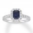 Neil Lane Sapphire Engagement Ring 1 ct tw Diamonds 14K Gold
