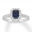 Neil Lane Sapphire Engagement Ring 1 ct tw Diamonds 14K Gold