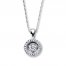 Previously Owned Necklace 1/5 ct tw Diamonds 10K White Gold