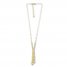 Graduated Textured Bead Necklace 14K Yellow Gold 16" to 18" Adj