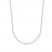 Cable Chain Necklace 14K White Gold 16" Length