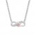 Infinity Necklace 1/20 ct tw Diamonds Sterling Silver/10K Gold