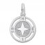 Compass Charm Sterling Silver