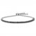 Black Diamond Bolo Bracelet 1 ct tw Round-cut Sterling Silver