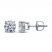 Certified Diamond Round-cut Earrings 1 ct tw 14K Gold
