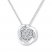 Knot Necklace 1/15 ct tw Diamonds Sterling Silver