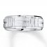 8mm Wedding Band White Tungsten Carbide