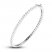 Lab-Created Opal Bangle Bracelet Sterling Silver 7.25"