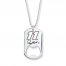 NASCAR #11 Bottle Opener Dog Tag Necklace Stainless Steel