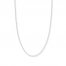 18" Singapore Chain 14K White Gold Appx. 1.15mm