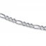 Men's Figaro Necklace Sterling Silver 20" Length